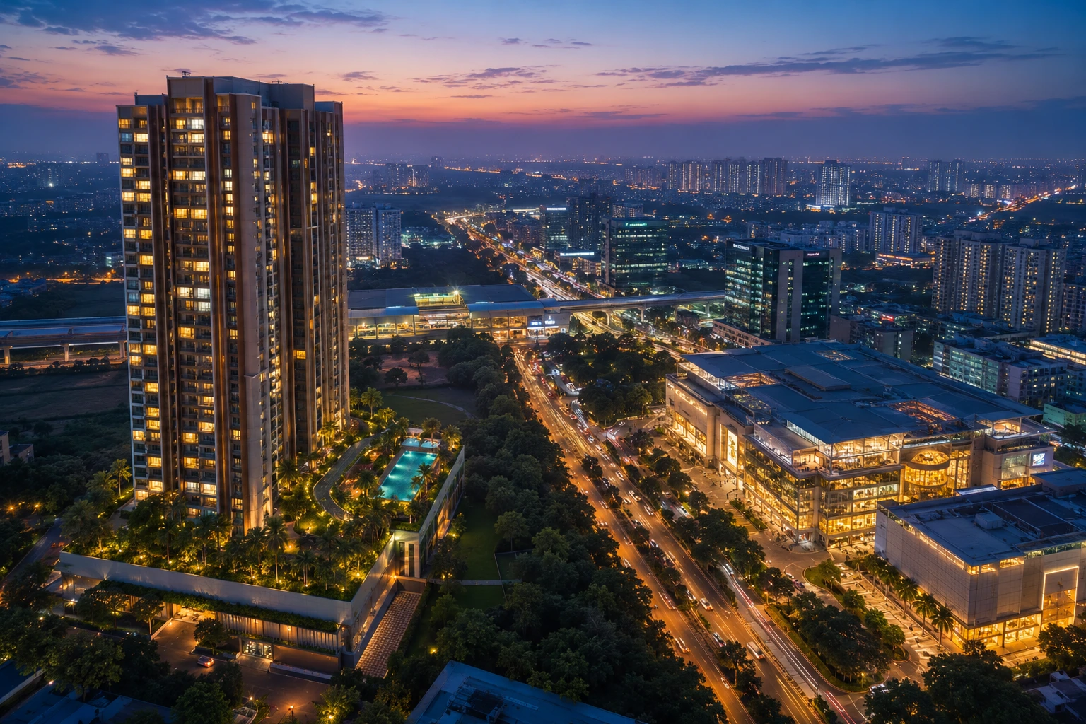 Arvind ITPL Main Road Whitefield premium 2 and 3 BHK apartments opposite Phoenix MarketCity and VR Mall Bangalore